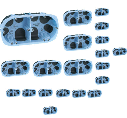 Lot de 20 boîtes d'encastrement double Air'Metic 67 P40