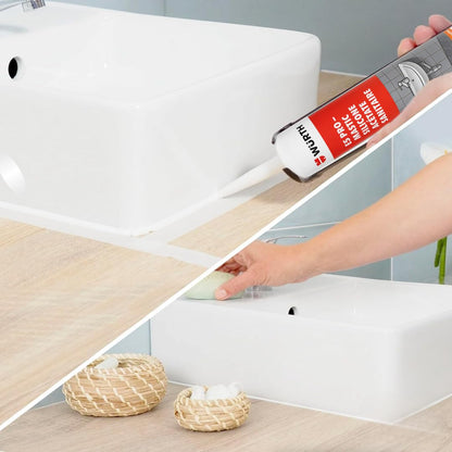 Mastic Silicone Acétate E5 PRO translucide, 310 ml