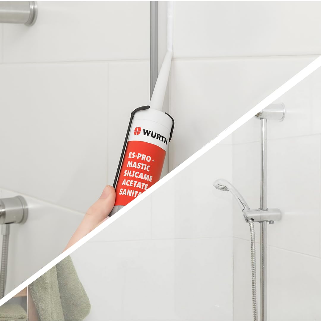 Mastic Silicone Acétate E5 PRO translucide, 310 ml