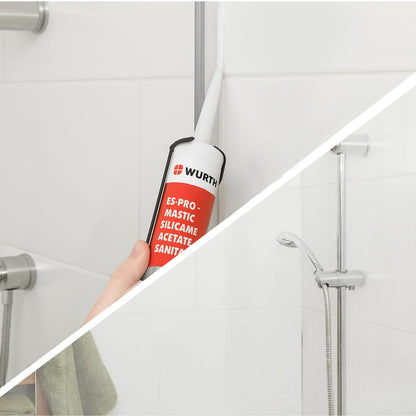 Mastic Silicone Acétate E5 PRO translucide, 310 ml