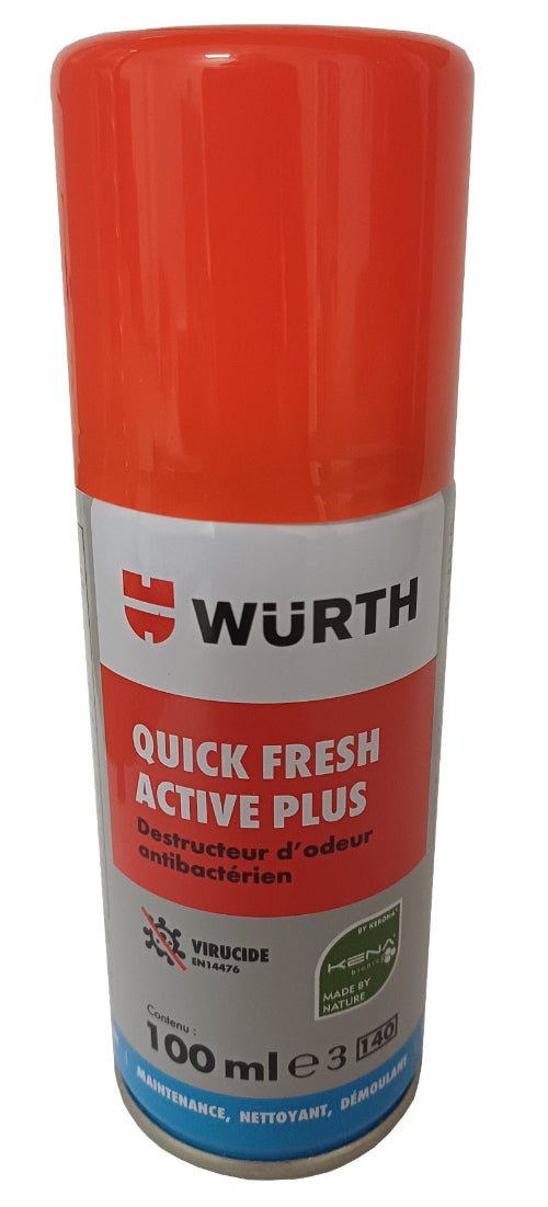Würth - Quick Fresh Active Plus - Nettoyant antibactérien pour climatisation 100 ml