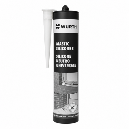 Mastic silicone neutre S,  310 ml, translucide