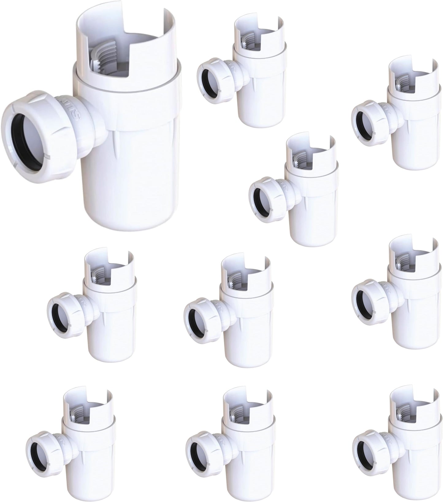 Siphon avec déflecteur, normalisé N, avec déflecteur - lot de 10