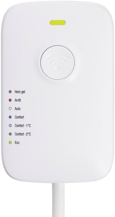 Powernity – Thermostat Connecté Wi-FI pour Radiateurs Électriques – Compatible iOS & Android – Économies d’Énergie – Installation Facile